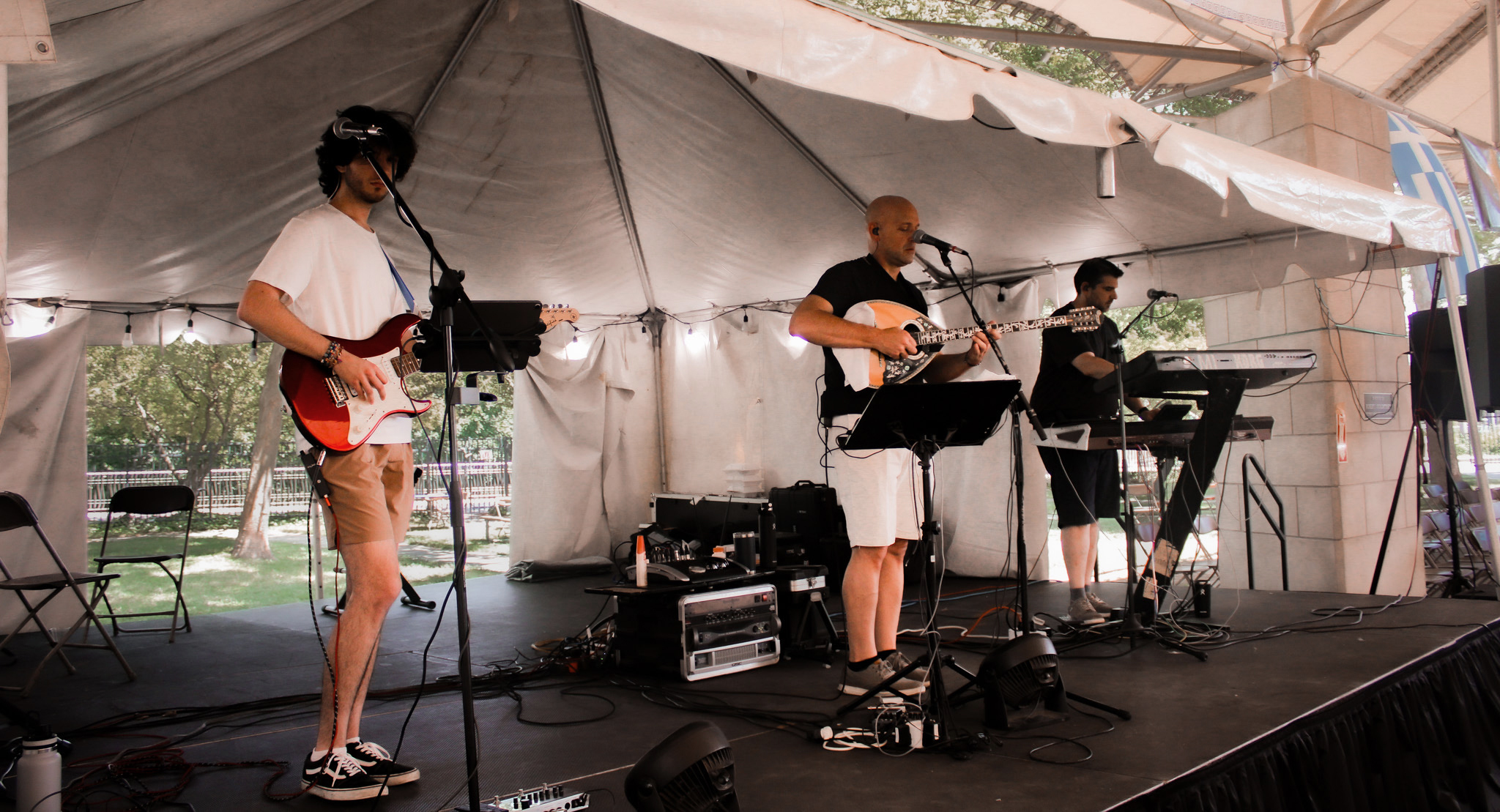 Lazarus performing at the Fort Wayne Greek Fest